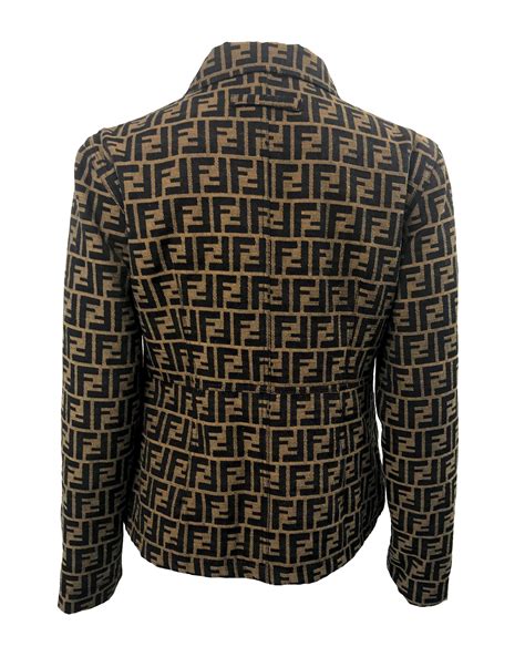 fendi zucca print jacket|Fendi clothing for women.